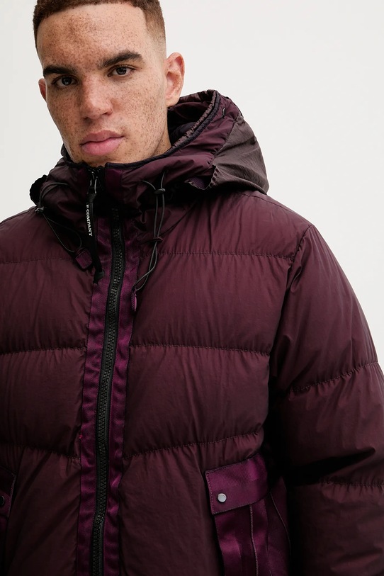 C.P. Company kurtka puchowa Outerwear Medium Jacket In Bi-Tm 17CMOW266A110185G bordowy