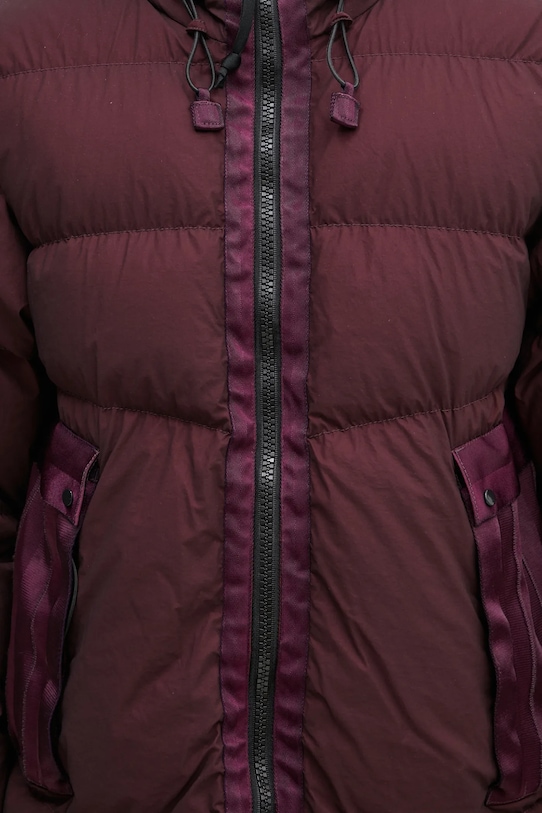 Péřová bunda C.P. Company Outerwear Medium Jacket In Bi-Tm 17CMOW266A110185G burgundské