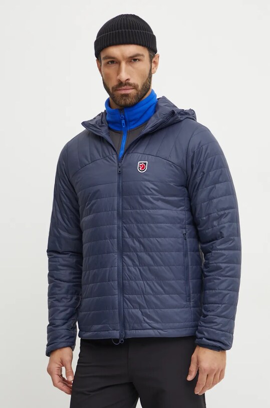 Спортивна куртка Fjallraven Expedition X-Lätt Hoodie з капюшоном темно-синій F12500157.560