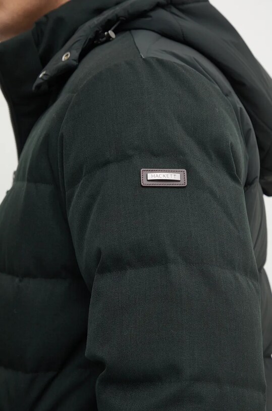 Пухова куртка Hackett London HM403217 зелений