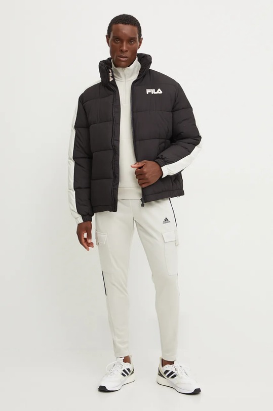 Яке Fila Leszno 90s FAM0770 черен AW24