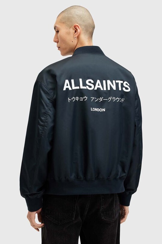 Μπουφάν bomber AllSaints UNDERGROUND σκούρο μπλε M024OA