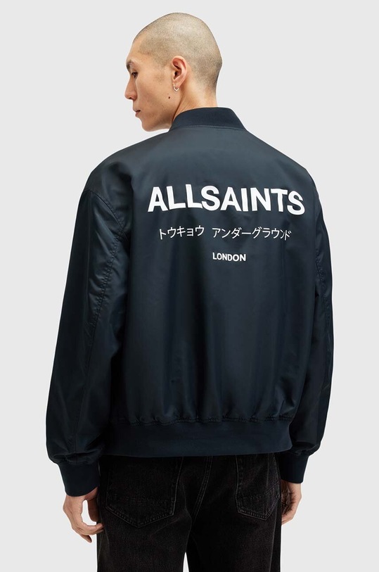 AllSaints kurtka bomber UNDERGROUND granatowy M024OA