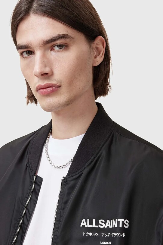 Μπουφάν bomber AllSaints UNDERGROUND M024OA μαύρο SS25