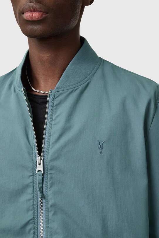 Μπουφάν bomber AllSaints BASSETT M077OB τιρκουάζ SS25