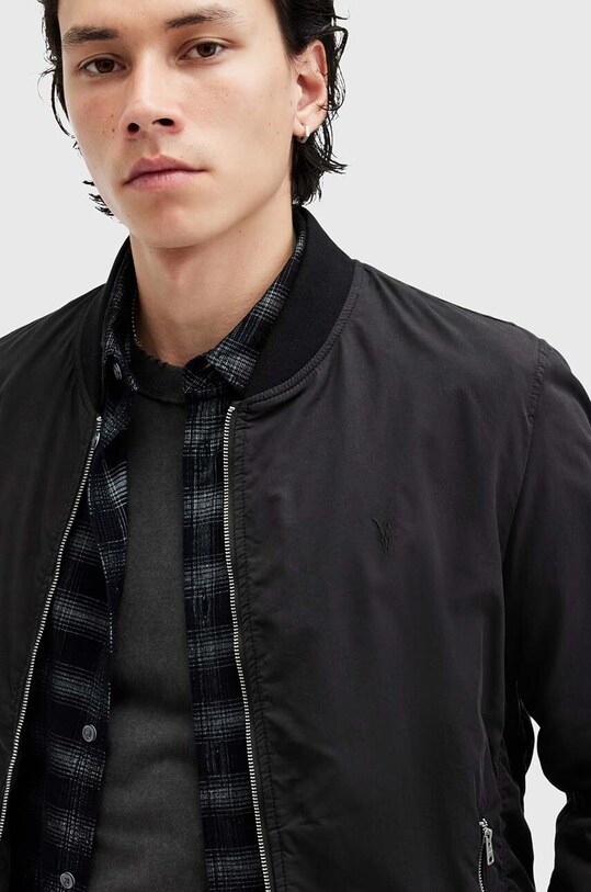Μπουφάν bomber AllSaints BASSETT M077OB μαύρο SS25
