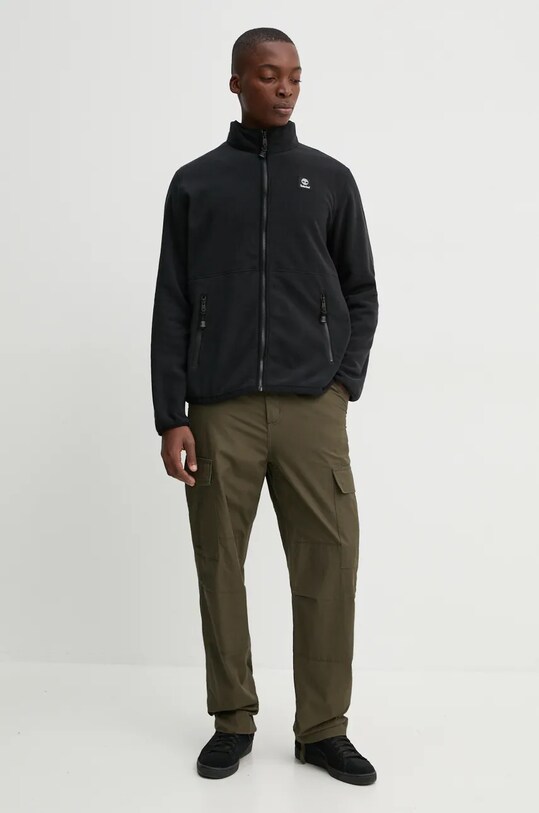Fleecová mikina Timberland TB0A62EY0011 černá AW24
