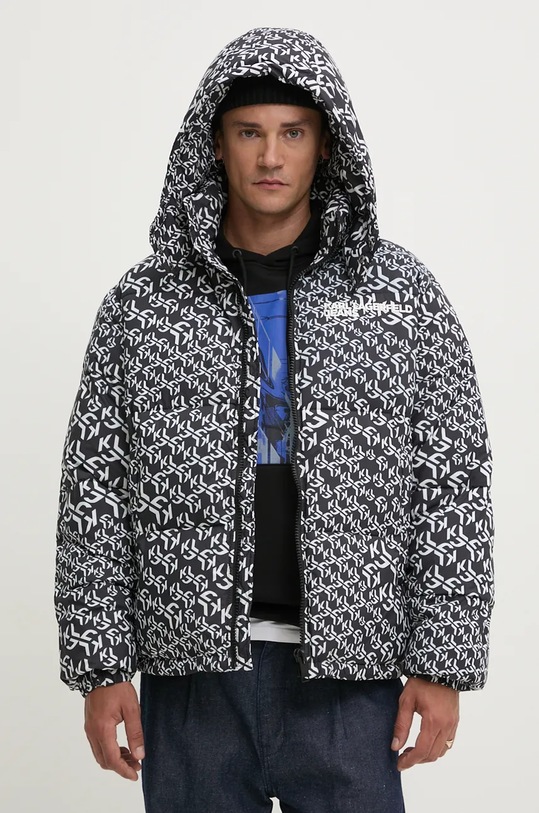 Bunda Karl Lagerfeld Jeans s podšívkou černá 246D1508