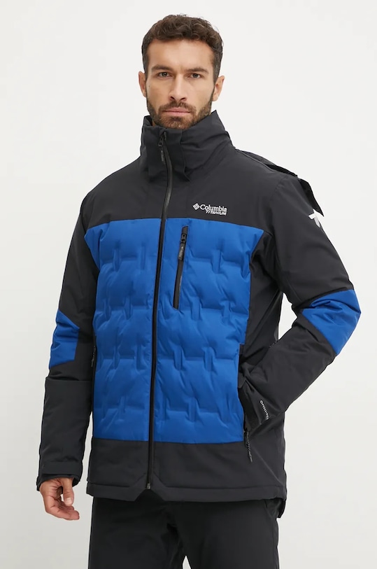 Pernata skijaška jakna Columbia Wild Card zimski sportovi plava 2087231