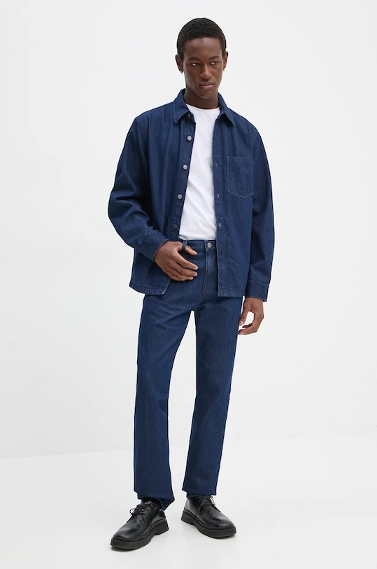 Theory koszula jeansowa O0774413 granatowy AW24