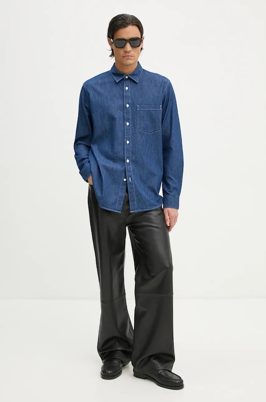 Theory camasa jeans O0774526 bleumarin AW24