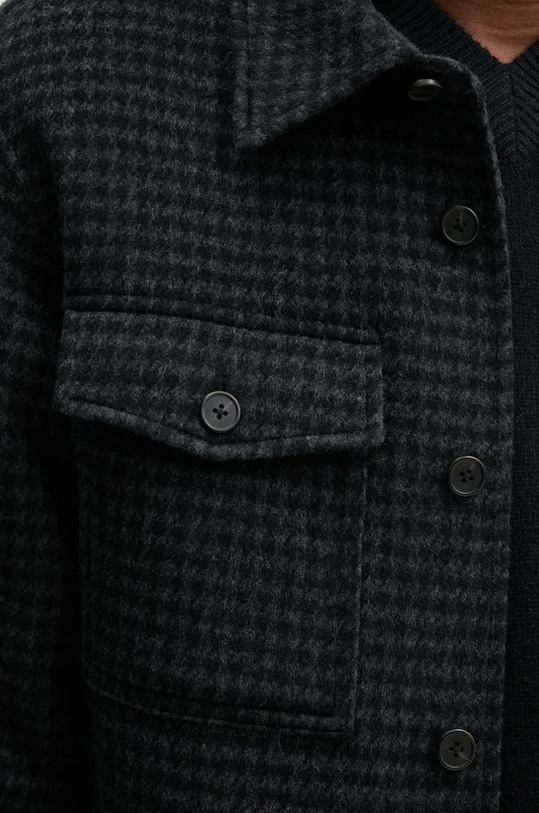 Вовняна куртка-сорочка Theory O0871406 чорний