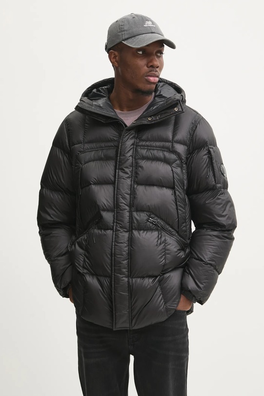 Páperová bunda C.P. Company zateplené čierna 17CMOW206A006099A