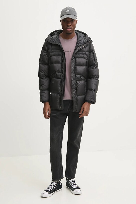 Páperová bunda C.P. Company 17CMOW206A006099A čierna AW24