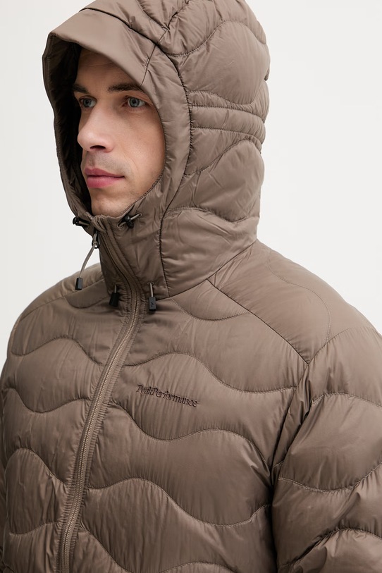Peak Performance kurtka puchowa męska Helium Down brązowy G79845