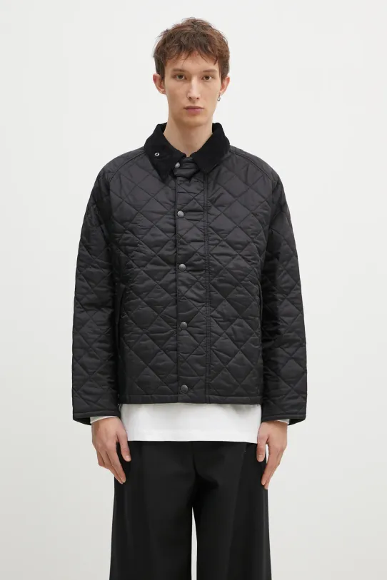 Куртка Barbour OS Transport Quilted Jacket без капюшона чорний MQU1796