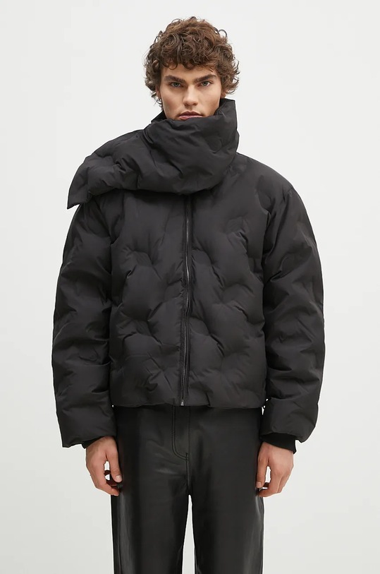 Péřová bunda Daily Paper Ayan Monogram Puffer Jacket péřové černá 2421035