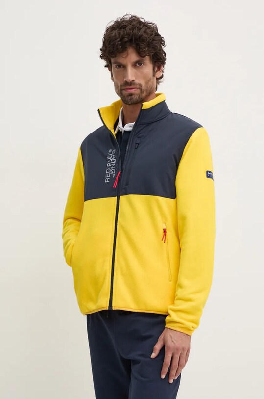 Флисовая кофта Red Bull Racing x Pepe Jeans Red Bull Racing x Pepe Jeans без капюшона жёлтый RM490006