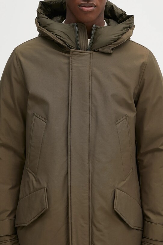 Woolrich kurtka Polar High Collar Parka zielony CFWOOU0487MRUT0001.UT00