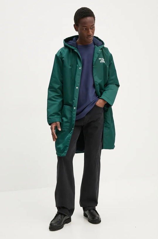 Drôle de Monsieur kurtka La Parka Slogan E.CT137.PA014.DGN zielony AW24