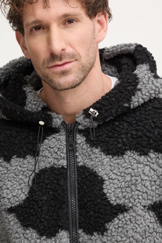 Bunda s příměsí vlny Fiorucci šedá U01FMOJA092FL01BK01