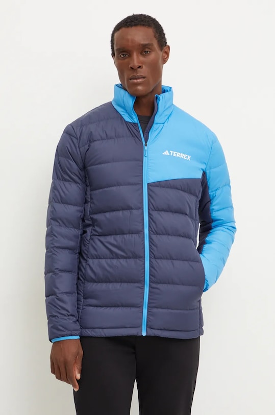 Páperová športová bunda adidas TERREX Multi jemné zateplenie tmavomodrá JI9247