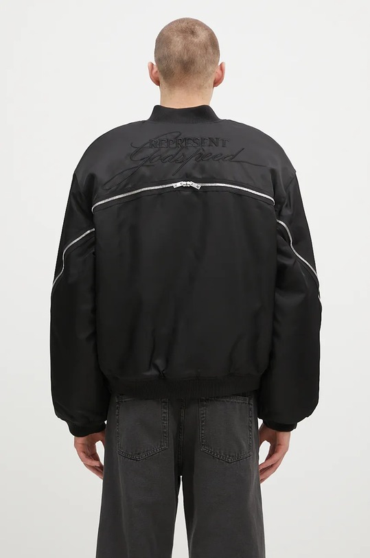 Дрехи Яке бомбър Represent Zip Back Bomber Jacket MLM1036.001 черен