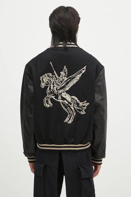 Oblečení Bunda z vlněné směsi Represent Mascot Wool Varsity Jacket MLM1127.001 černá
