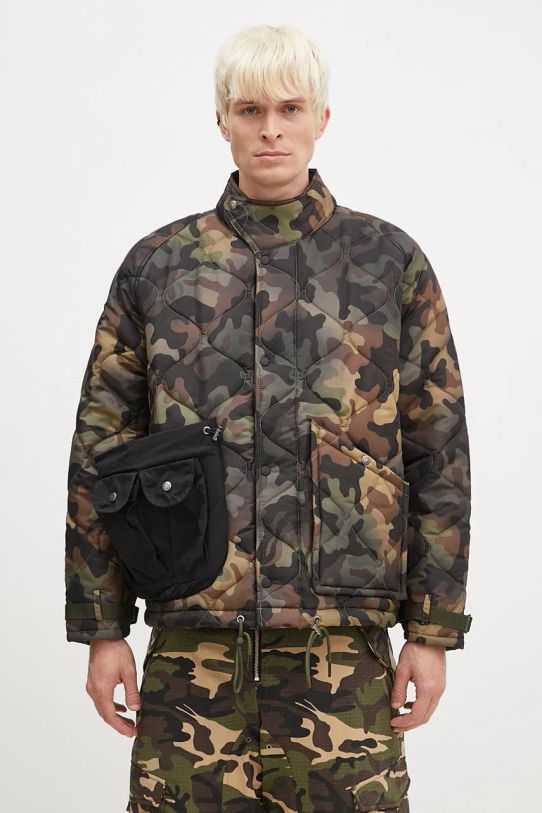 Куртка Andersson Bell Multi-Pocket Camouflage Quilted Jumper без капюшона зелений awa617m