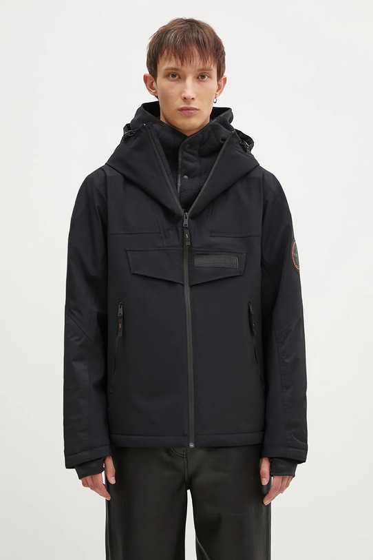 Μπουφάν Napapijri Rainforest Tech Op μόνωση μαύρο NP0A4IAF0411