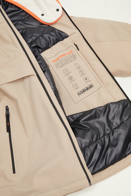 Μπουφάν Napapijri Rainforest Tech Op μπεζ NP0A4IAFN1I1