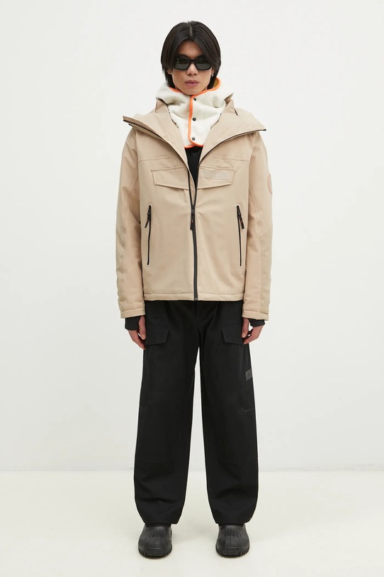 Μπουφάν Napapijri Rainforest Tech Op NP0A4IAFN1I1 μπεζ