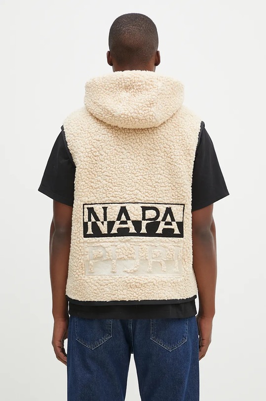 Αμάνικο από μείγμα μαλλιού Napapijri T-Jaman V NP0A4HZMN1J1 μπεζ AW24