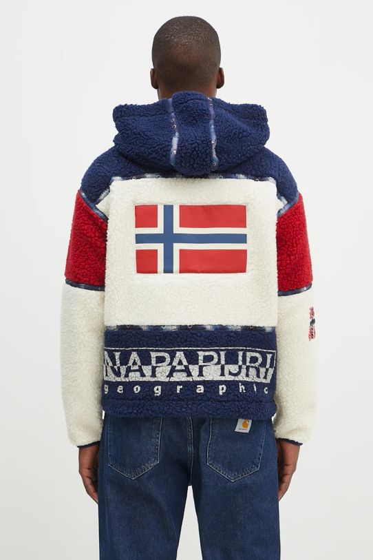 Одежда Шерстяная куртка-бомбер Napapijri Yupik Fleece NP0A4IK7MO81 бежевый