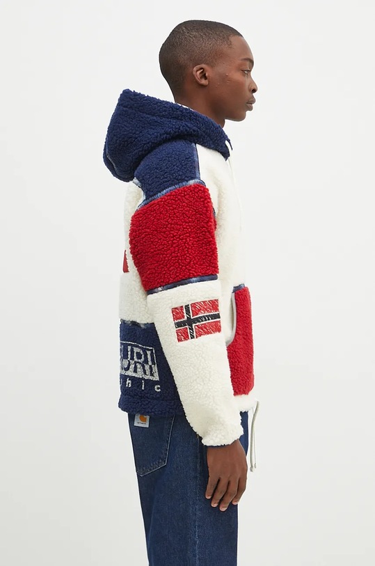 Vlněná bunda Napapijri Yupik Fleece béžová NP0A4IK7MO81