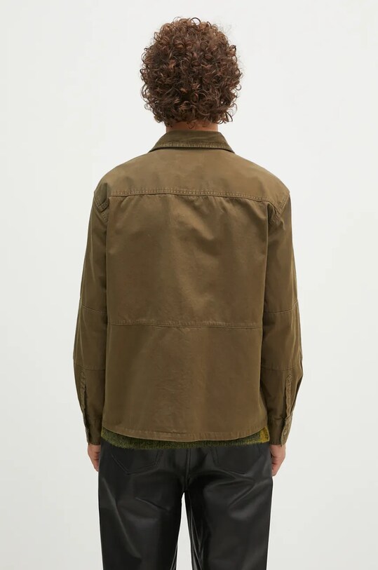 Дрехи Яке тип риза Barbour Oakmoor OS Twill Overshirt MOS0380 зелен