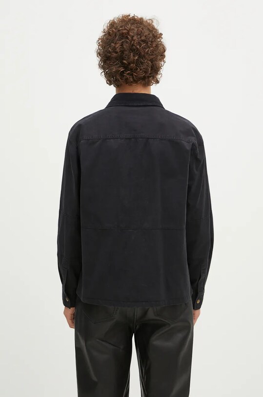 Одежда Куртка-рубашка Barbour Oakmoor OS Twill Overshirt MOS0380 чёрный
