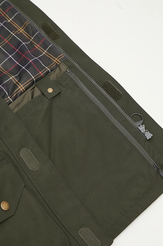 Barbour rövid kabát Heritage Dryfly zöld MWB1117