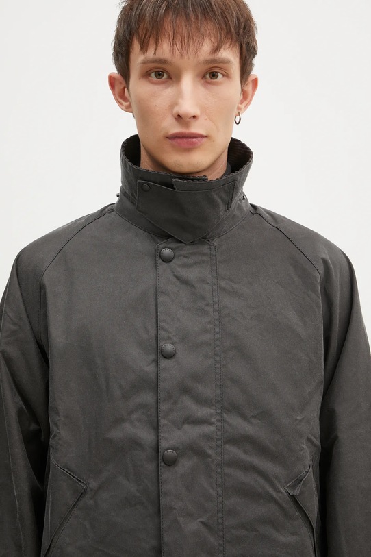 Barbour giacca OS Transport Wax Jacket grigio MWX1678