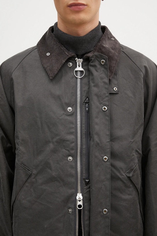 Barbour giacca OS Transport Wax Jacket MWX1678 grigio