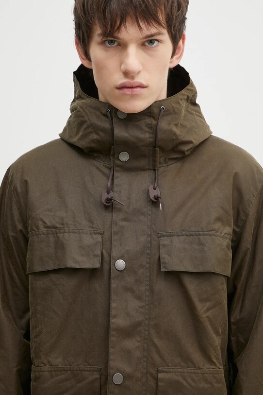 Куртка Barbour Re-Engineered Durham Wax Jacket зелений MWX2332