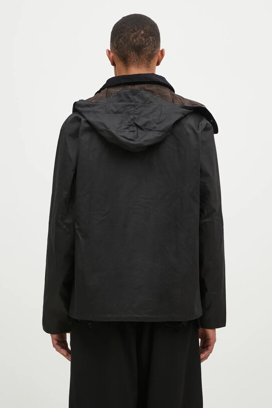 Oblečení Bavlněná bunda Barbour Re-Engineered Spey Wax Jacket MWX2341 černá
