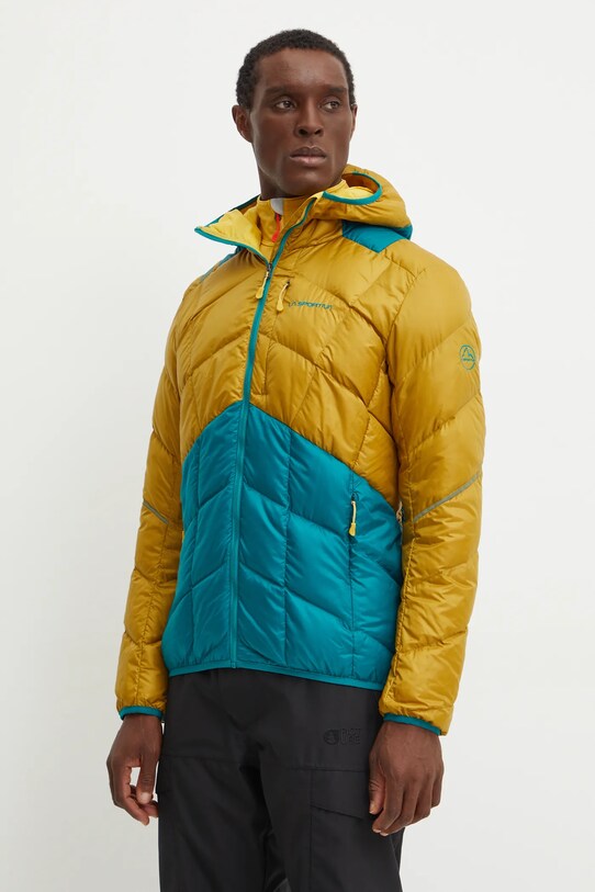 Спортивна пухова куртка LA Sportiva Pinnacle Down з капюшоном зелений L82732733