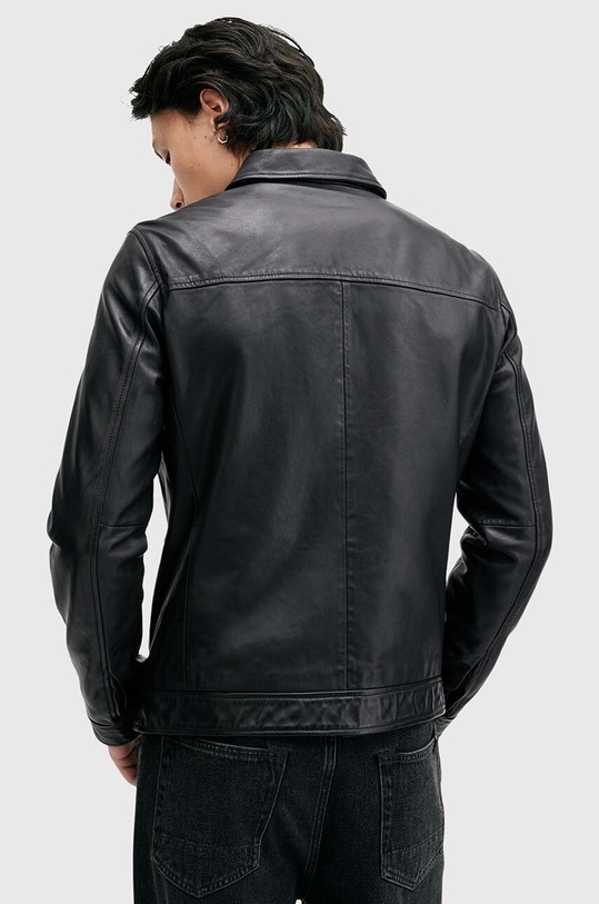 Кожено яке AllSaints LUCK JACKET черен M069LB
