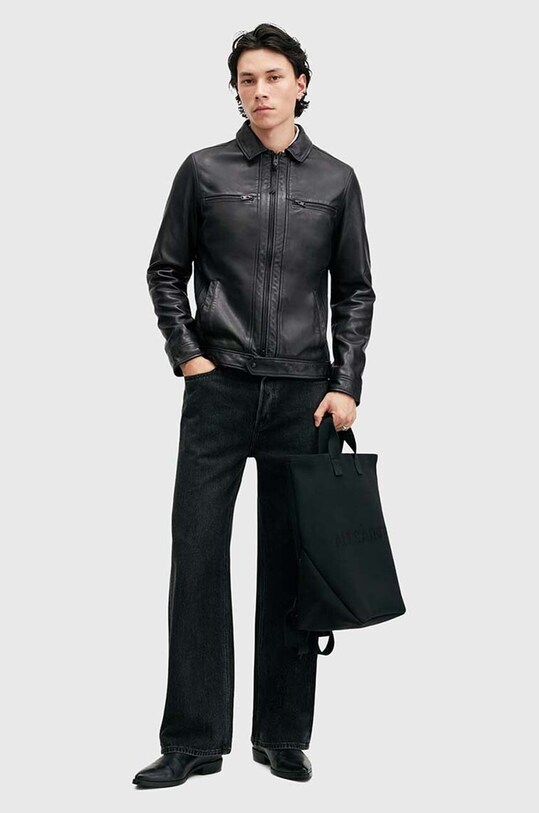 Kožená bunda AllSaints LUCK JACKET M069LB