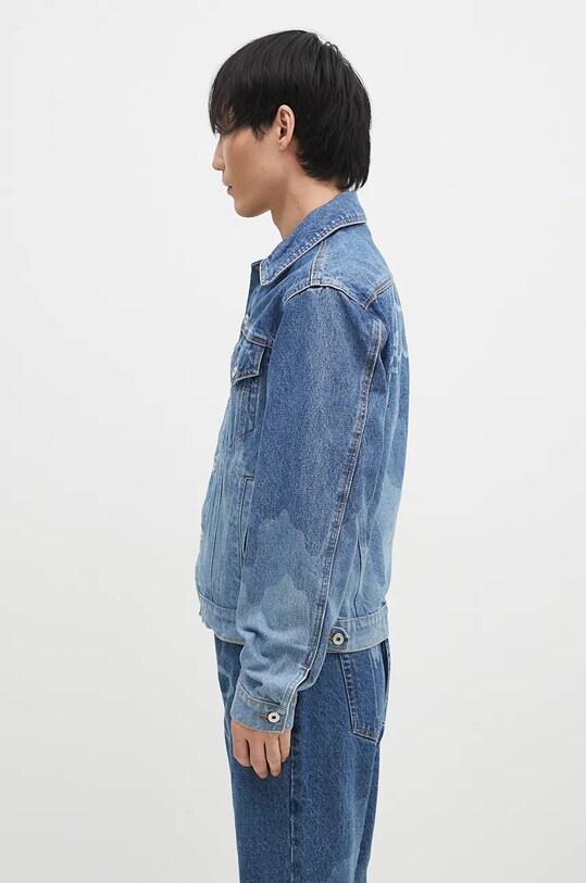 ICECREAM kurtka jeansowa Lazer Drip Denim Trucker IC24369 niebieski AW24