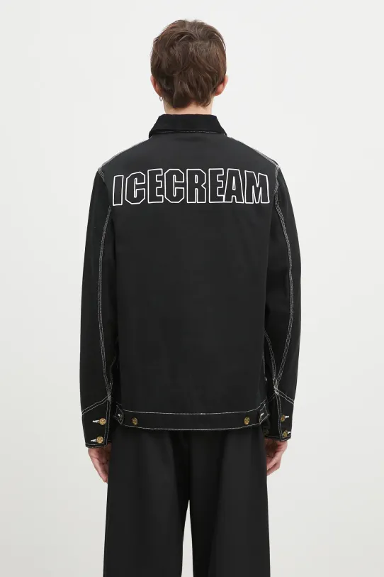 Яке тип риза от памук ICECREAM Canvas Lined Work преходна изолация черен ICW003