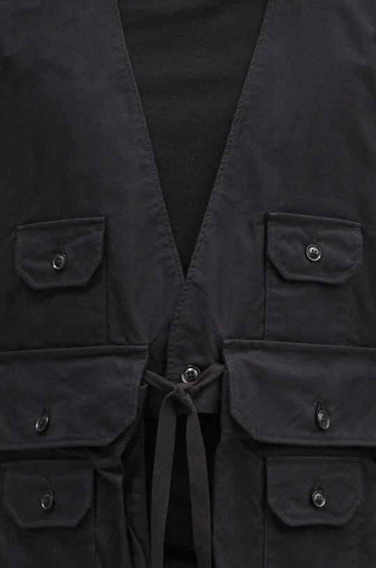 Джинсова безрукавка Engineered Garments Fowl Vest чорний 24F1C002