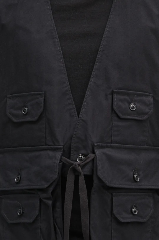 Engineered Garments denim vest Fowl Vest black 24F1C002