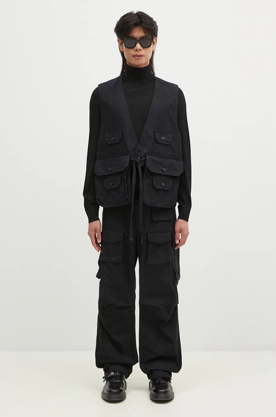 Engineered Garments denim vest Fowl Vest 24F1C002